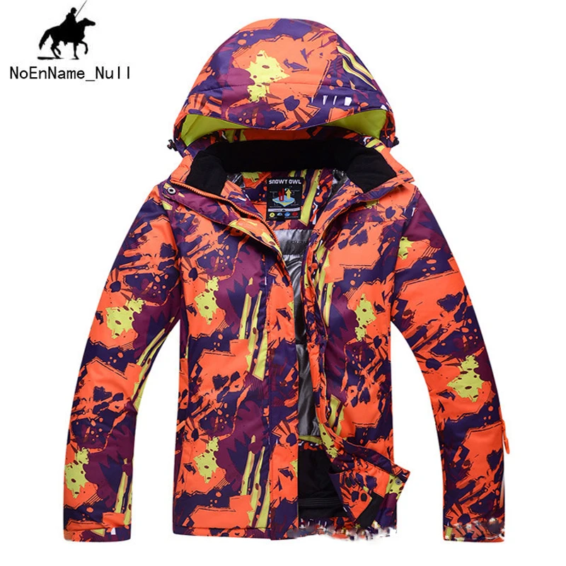 Ms.Winter Camouflage Ski Wear Comfortable And Warm Orange Thickened Ski