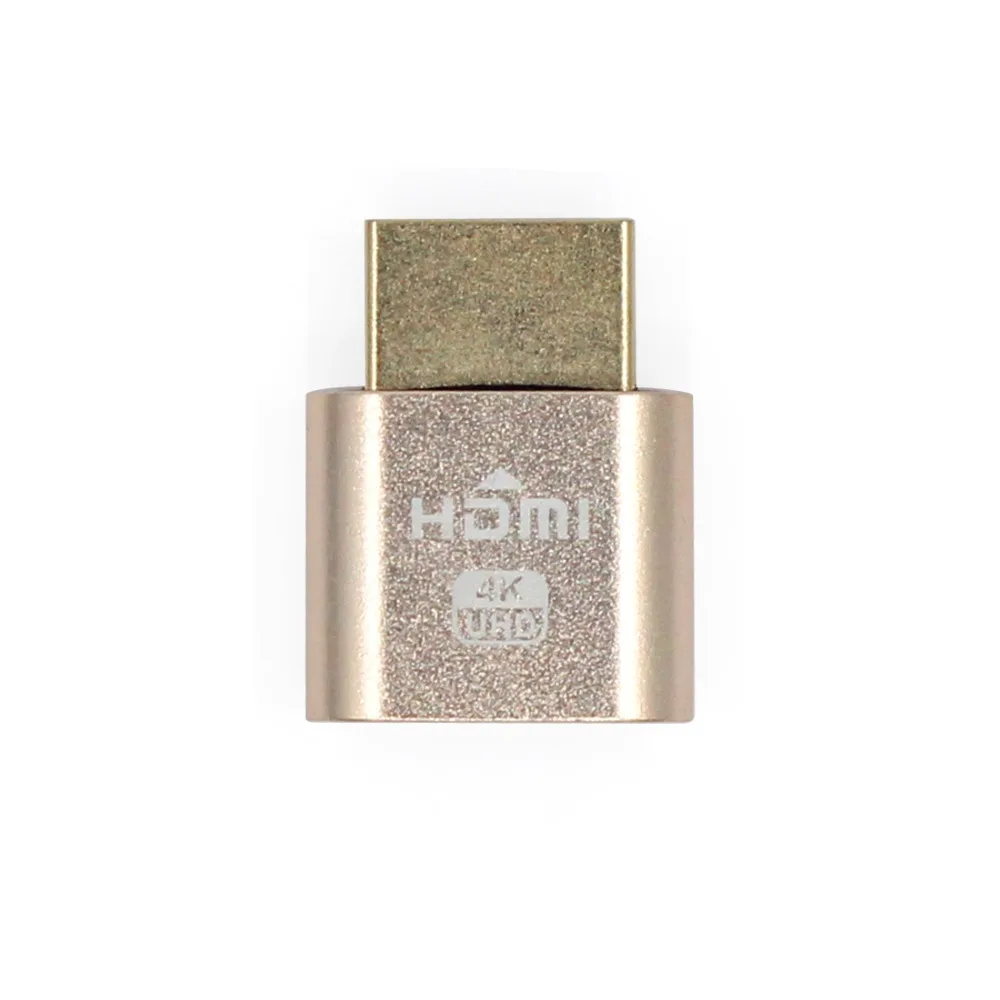 4 Pcs VGA Virtual Display Adapter HDMI 1.4 DDC EDID Dummy Plug Headless Ghost Display Emulator Video card Lock plate