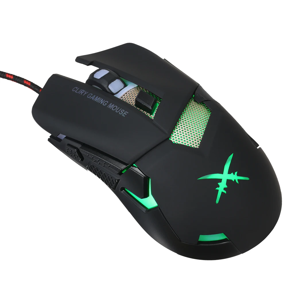 4800DPI USB 2 0 Проводная игровая мышь RGB эргономичная Мыши для ПК ноутбука с низким