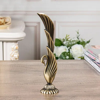 Height 22 4cm Vintage Home Decor Swan Design Metal Art Vase 2 Colors Tabletop Decoration Crafts Home Coffee Bar Ornaments Vases Aliexpress
