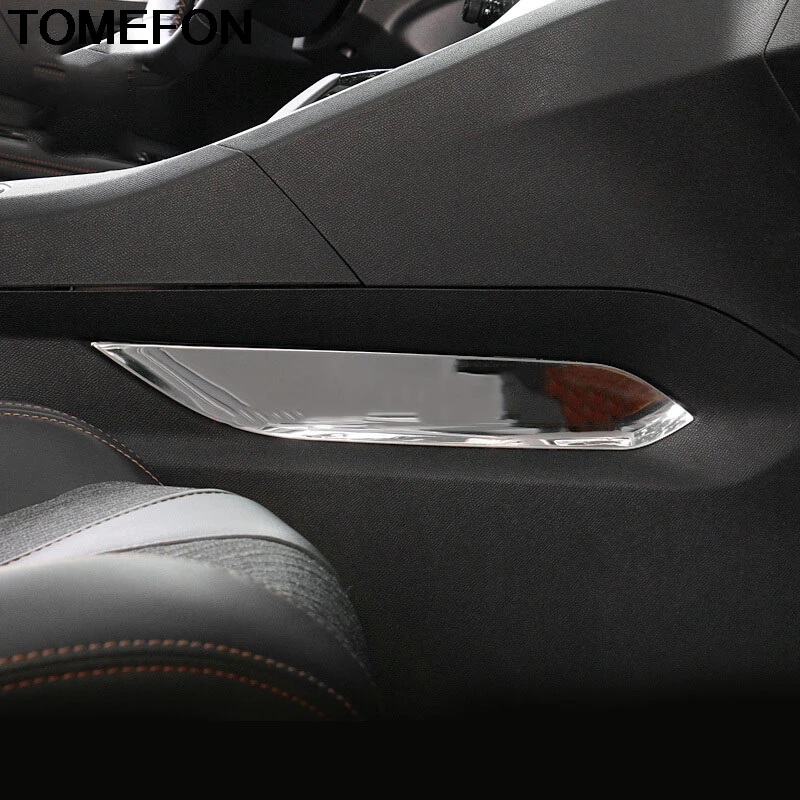 

TOMEFON For Peugeot 3008 GT 2017 2018 Middle Gear Shift Control Strip Decoration Cover Trim Interior Accessories Stainless Steel