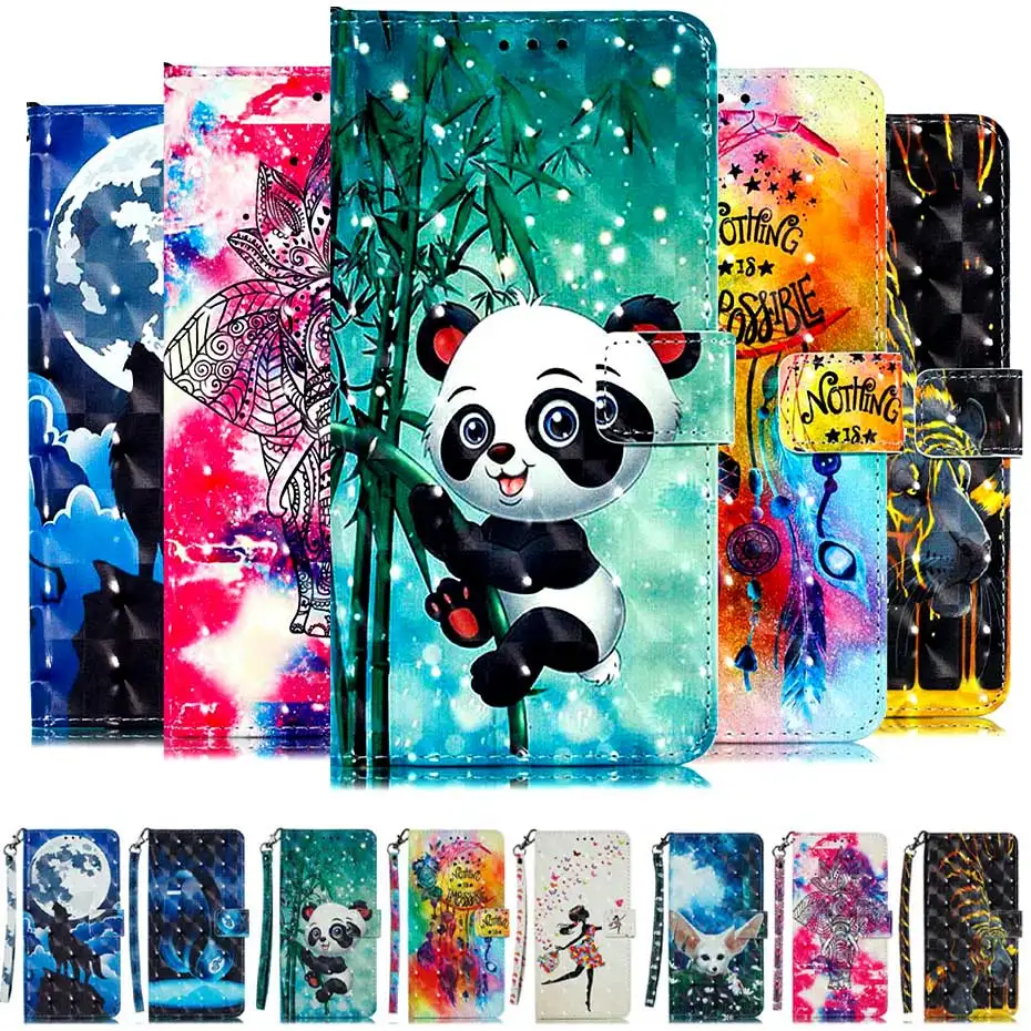 

Flip Wallet Case for Nokia 1 Plus 2019 Case Leather Phone Case For Nokia 1 Plus TA-1130 TA-1111 TA-1123 3D Vision Painted Case