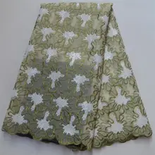 Блэквин Африки органзы кружевной ткани Высокое качество французского кружева новое поступление с блестками кружевной ткани для вечерние платье-J5