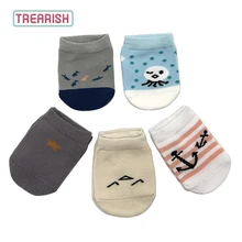 

5 pair/lot Baby Socks Cotton Newborn Boy and Girl Infant Sock 2018 New TREARISH