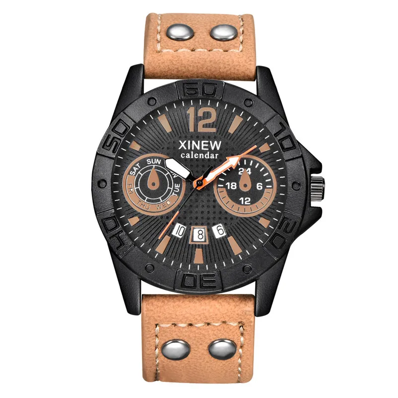 Luxury Analog Quartz Military Waterproof Stainless Steel Sport Analog Quartz Wrist Watch Men Male Clock relogio masculino 3M24 (2)