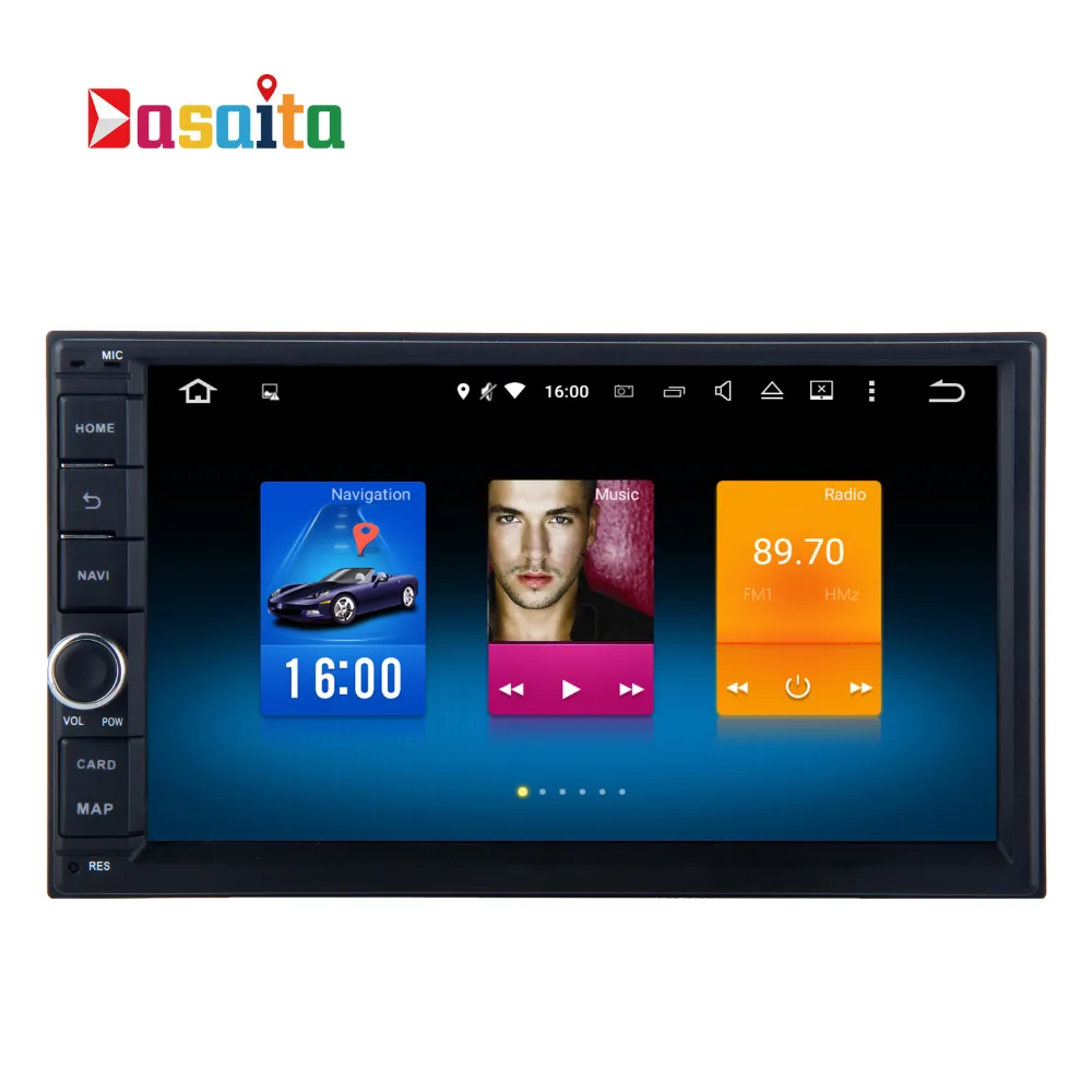 Dasaita 2 DIN Android 6.0 Auto Radio Octa Core 7 Inch Universal Car NO DVD Player GPS Stereo Audio Head Unit Support DAB DVR OBD