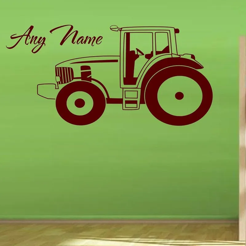 Tractor-Wall-Stickers-Cartoon-Kids-Bedroom-Wall-Decor-Stickers-Vinyl-Customized-Name-Wall-Decals (1)