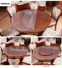 Runde tischdecke PVC wasserdicht ölbeständiges Transparente runde tischsets kristallplatte Weichen glas tischdecke kostenloser versand