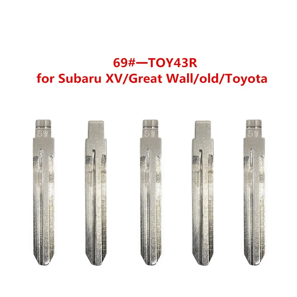

SCOONN 10pcs scale mark key blade NO.69 TOY43R locksmith traning tools Remote Blade for Subaru XV/Great Wall/old Toyota