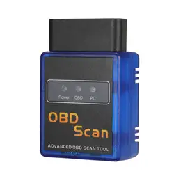 Новый Синий OBD 2 сканер инструмент детектор с BT соединением для IOS Android Windows сервис