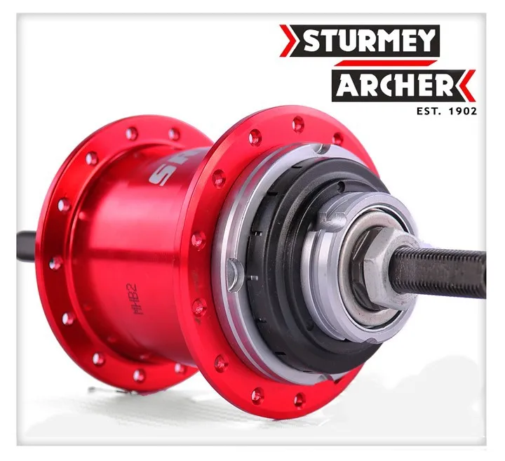 Sturmey archer SRF5(W) внутренний редуктор 5 скоростей для велосипеда, Задняя Ступица 28H 110 мм с рычагом переключения передач, подходит для складного велосипеда