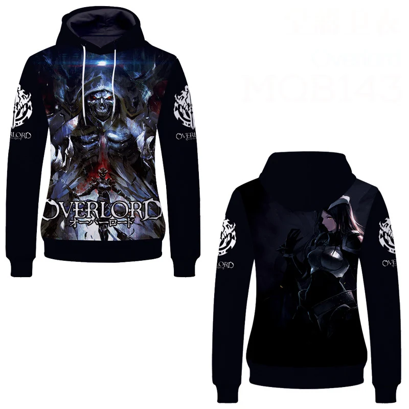 

Anime Overlord Ainz Ooal Gown Albedo 3D Printed Pullover Hooded Hoodie Cosplay Costume Men Women Sweatshirt Casual Streetwear