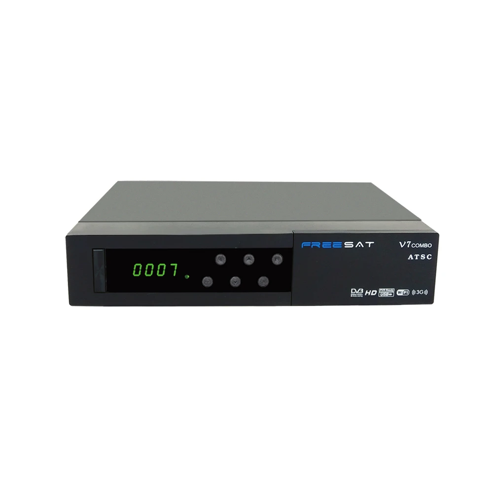 

FREE SAT V7 ATSC powervu Youtube free video DVB-S2 1080p ccam newcam iptv FREESAT V7 combo atsc Satellite Receiver