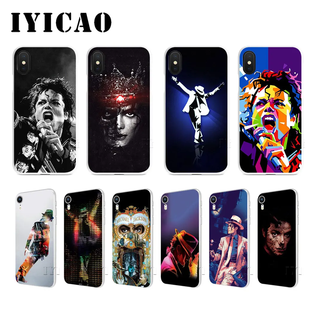 IYICAO Майкл Джексон Жесткий Чехол для iPhone 4 4S 5 5S Se 6 7plus 8 8Plus X XS MAX XR 6s Plus 11 pro