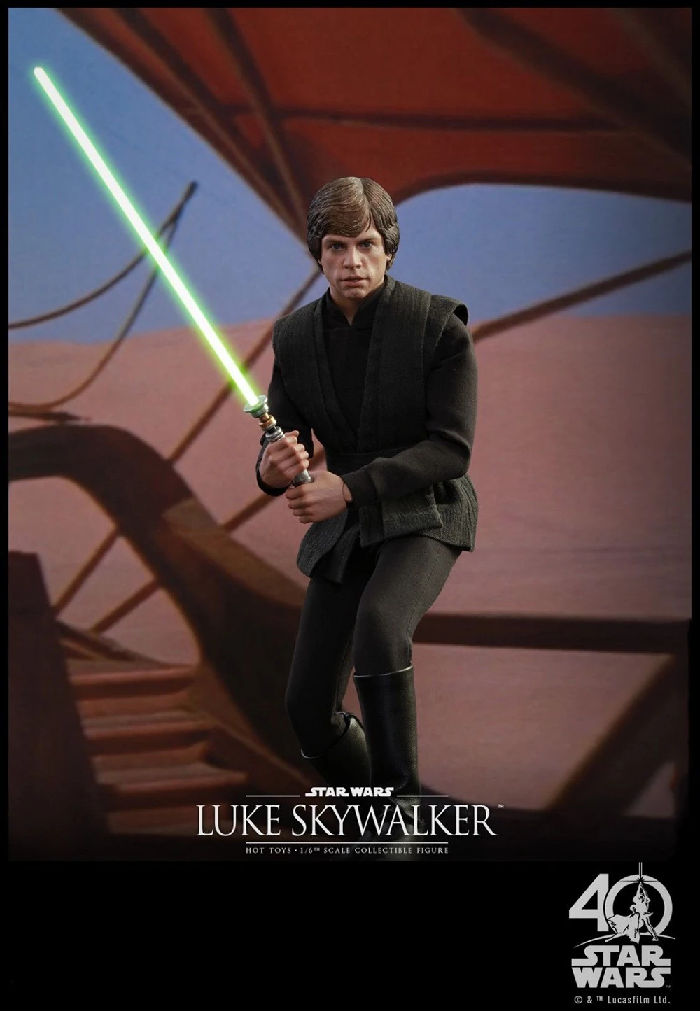 1/6 масштаб полный набор фигурка Люка Скайуокера Звездные войны: возвращение джедая черный вер. Игрушка-фигурка для коллекционного подарка