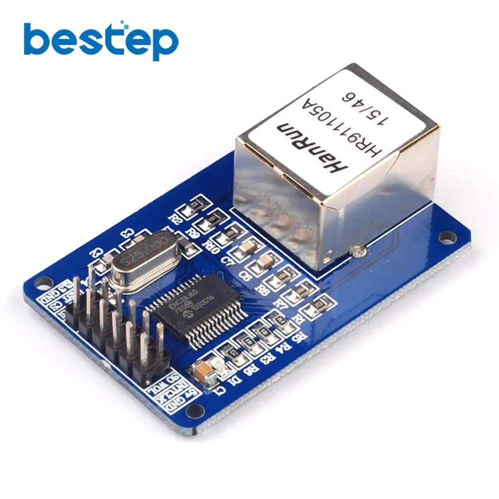 Сетевой модуль ENC28J60 Ethernet LAN схема для 51 AVR LPC + SD карты считыватель сокетов|module