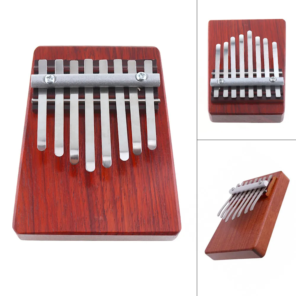 Пианино для пальцев красное дерево Mbira Kalimba 8 клавиш пианино традиционные