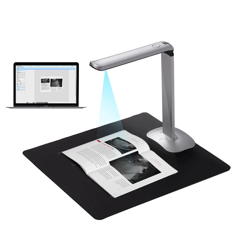 

Aibecy F50 Foldable HD USB Book Picture Document Camera Scanner 15 Mega-Pixels A3 & A4 LED Light AI Technology Scanning