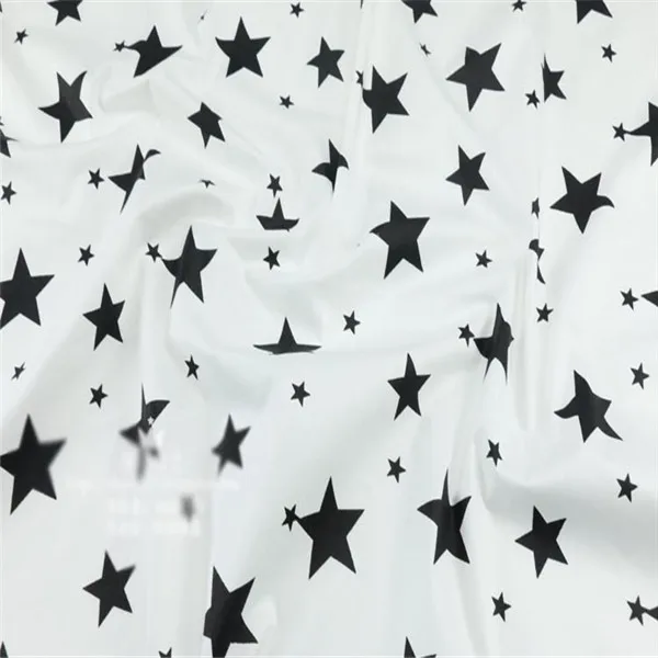 Хлопок саржевая ткань для комплект кровати «сделай сам» Одежда Ткань Лоскутное детское платье ручной работы tissus Tecido материал звезды Волна печати - Цвет: NO.3