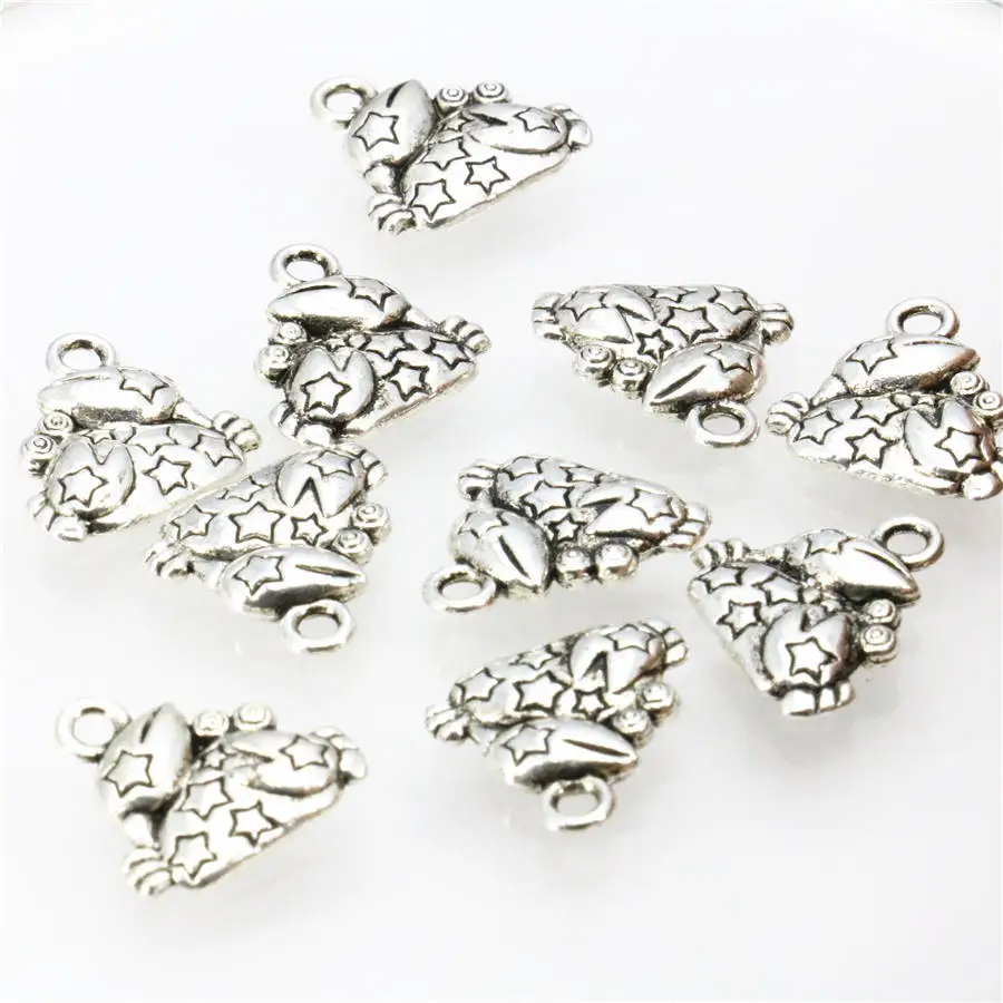 

5PCS Hot Copper Metal Pendant Women Girls Gifts Crab-Shaped Lucky DIY Loose Finding Accessories Jewelry Making Design 14mm