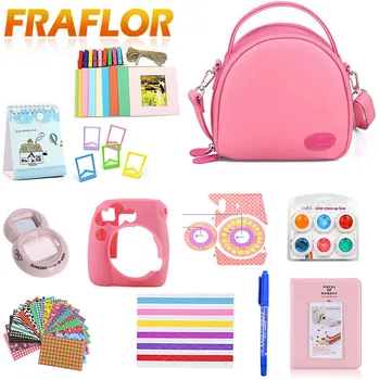

12 in 1 Accessories Kit for Fujifilm Instax Mini 8/8+/8s/9 with Camera Case/Strap/Selfie Mirror/Filter/Album/Corner Sticker/Pen