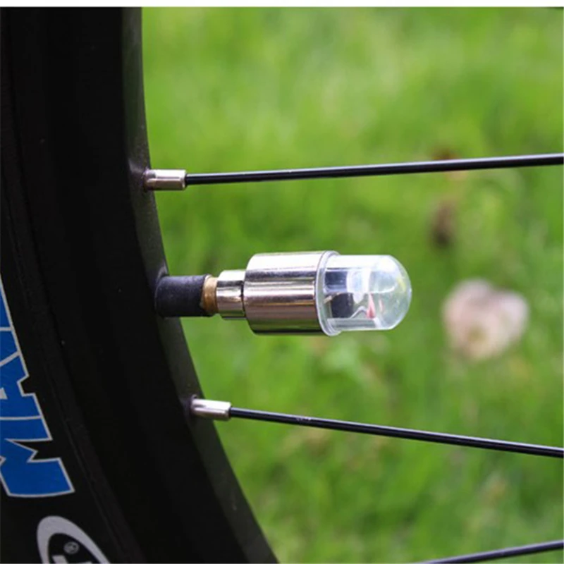 4 шт. светодиодный светильник для автомобильных колес велосипеда, светильник для шин, 4 цвета, колпачок клапана, атмосферный светильник-вспышка