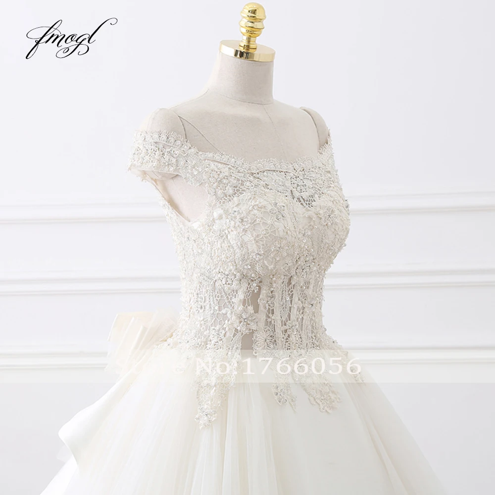 Ангел мечты Vestido De Noiva Роскошные Свадебные и Бальные платья 2019 Иллюзия вырез лодочка, аппликация цветной бисер лук невесты платья