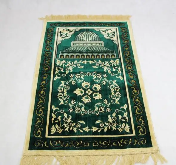 Новая жаккардовая Исламская мусульманская молитва коврик салат мусаллах Молитвенный Ковер ТАПИС ковер баньейру исламский молитвенный коврик 70*110 см