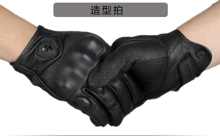 Мотоциклетные Перчатки для мотокросса по бездорожью, полностью кожаные защитные рыцарские перчатки, дышащие