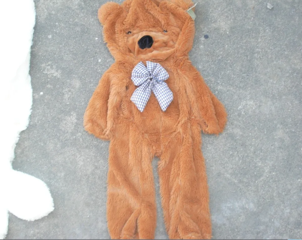 78 дюймов, высокое качество, 5 цветов, большой коричневый розовый плюшевый медведь, пустая кожа, кукла, гигантское пальто, плюшевые игрушки, большая мягкая игрушка для подарка на день рождения