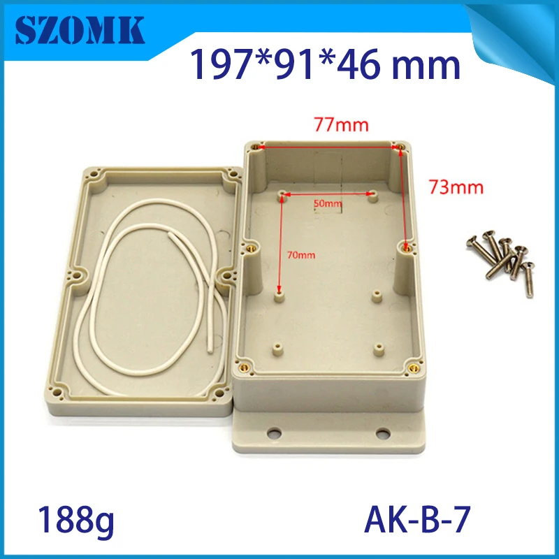 4 шт. abs IP65 водонепроницаемый пластиковые корпуса для наружного использования всепогодный проекта корпуса для дизайн печатной платы szomk случае