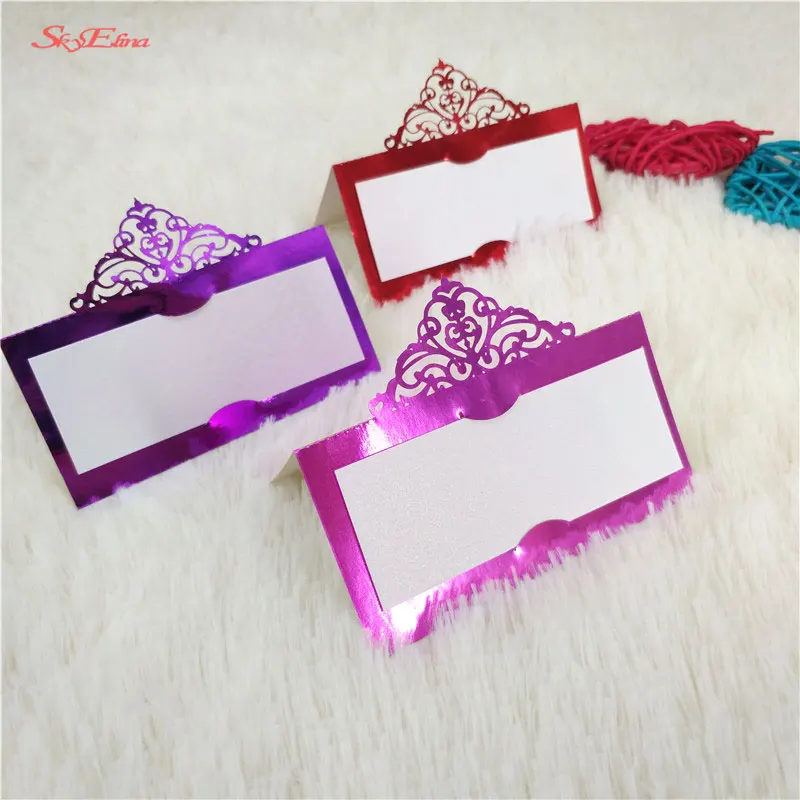 10pcs Wedding Baby Shower Birthday Party Table Name Place Cards Favor Decor  Laser Hollow Cut Design 6zSH873 (99)
