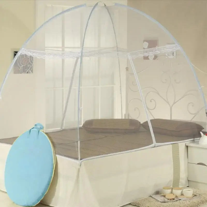 Кружевные складные сетки антимоскитная палатка стиль всплывающие занавески для кровати домашний Декор Спальни