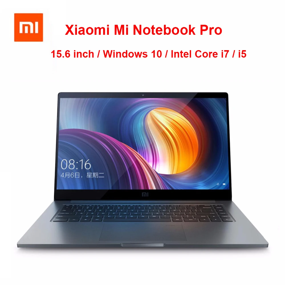 Meilleur D origine Xiaomi Mi Notebook Pro 15.6 pouce Ordinateur Portable Intel Core i5 i7 CPU NVIDIA GeForce 8 gb 16 gb 256 gb SSD D empreintes Digitales Windows 10