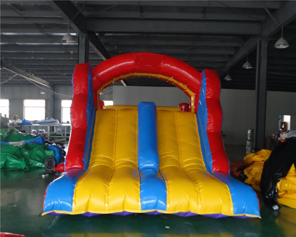 

Inflatable outdoor sports game PVC jumping inflatable slide with bouncer house