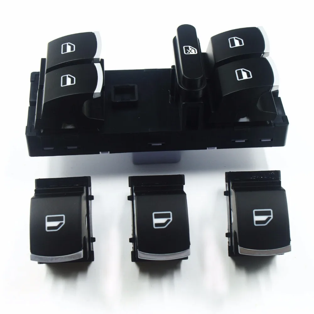 

1 Day issue !New chrome master Window Switch for volkswagen VW jetta 5 6 golf&GTI 5 6 touran tiguan caddy passat b6 cc 4PCS/set