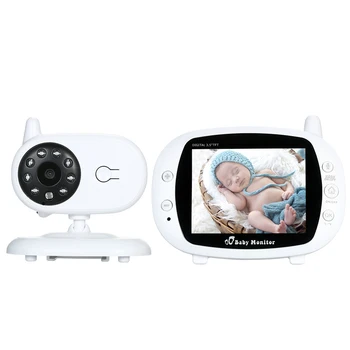 

Baby Monitor 2.4GHz 3.5 Inches LCD Display Wireless babyfoon Monitor with Lullabies Infrared Night Vision High Capacity Battery