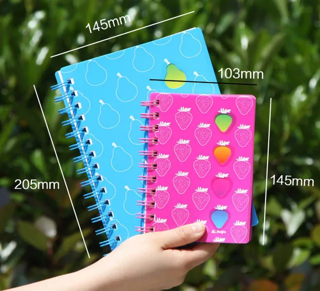 Perfect Gift Cute spiral notebook paper A6 A5 120 sheets Diary Notebook Notepad day planner Office School Supplies Wholesale