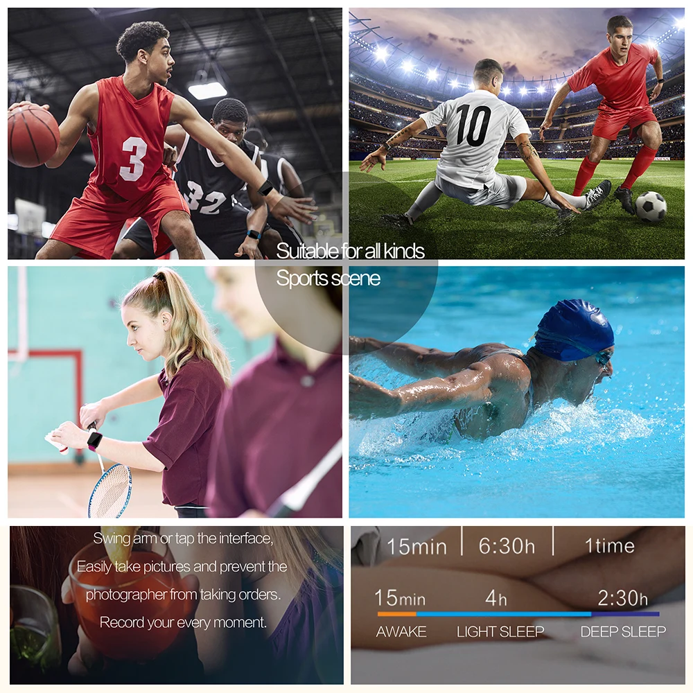 ITORMIS Bluetooth умные часы мужские и женские спортивные фитнес браслет трекер