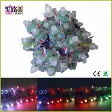 500 шт. DC5V/DC12V ws2811 квадратный светодиодный модуль пикселей T1515 12 мм светодиодный модуль освещение струны IP68 Водонепроницаемый адресуемый цифровой