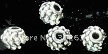 

FREE SHIPPING 500pcs Tibetan silver dotted spacer beads A931