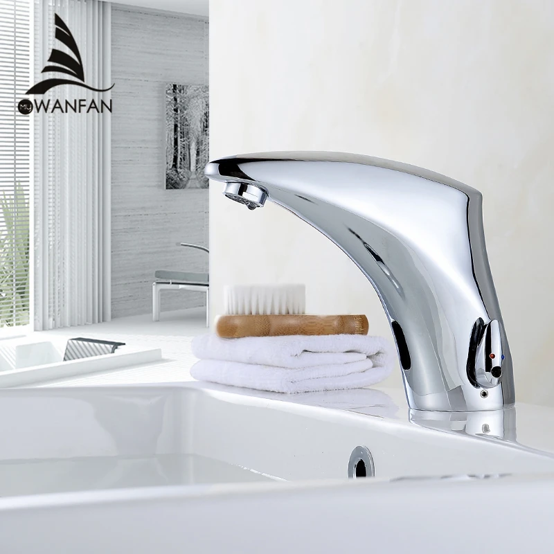 

Bathroom Faucet Electric Automatic Sensor Faucet Touchless Kitchen Sink Basin Battery Power Hot And Cold Water Mixer Taps 8910