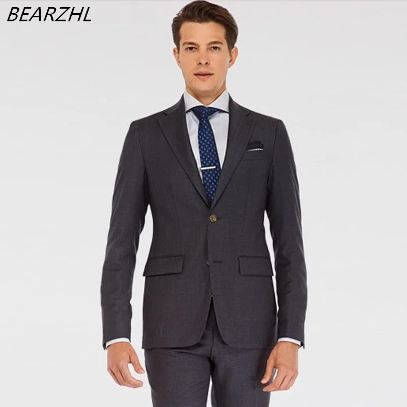 modern suits for men tuxedo for wedding dress charcoal