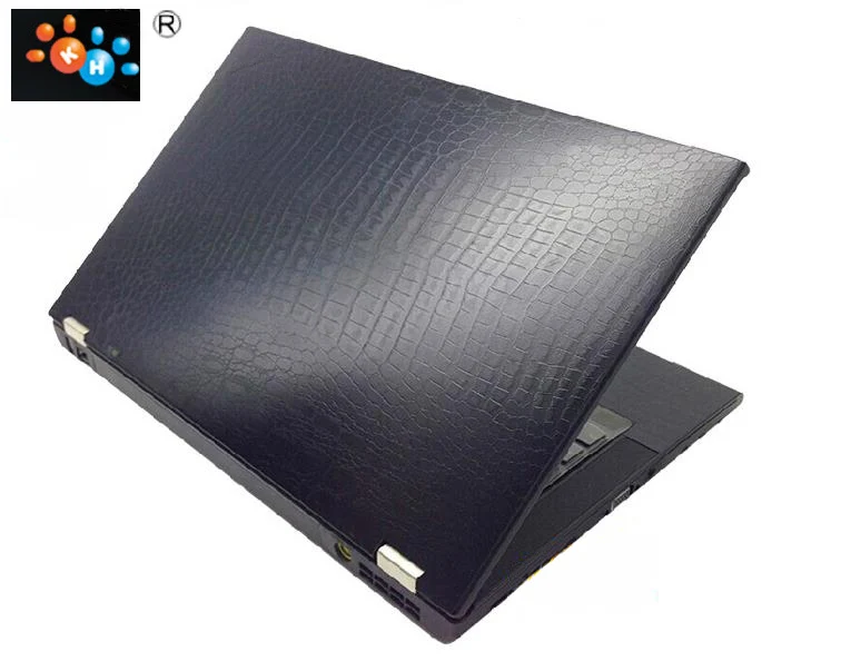KH ноутбука углеродного волокна крокодил змеиной кожи Стикеры кожного Покрова гвардии протектор для Lenovo ThinkPad T440p 14" - Цвет: Black Crocodile