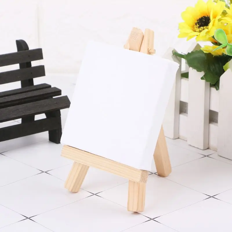 

Mini Natural Wood Easel Frame Tripod Display Meeting Wedding Table Number Name Card Stand Display Holder Children Painting Craft