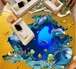 3D полы Пляж океан ПВХ обои самоклеящиеся обои для стен 3d пол живопись Задний план декоративная живопись