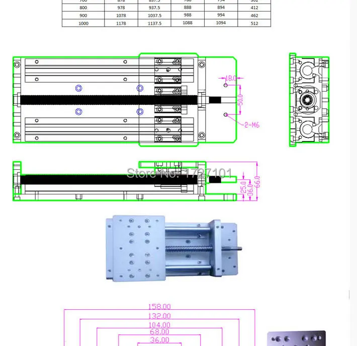 China Aluminum XYZ triaxial linear module with dust-proof plate linear guide slide table module