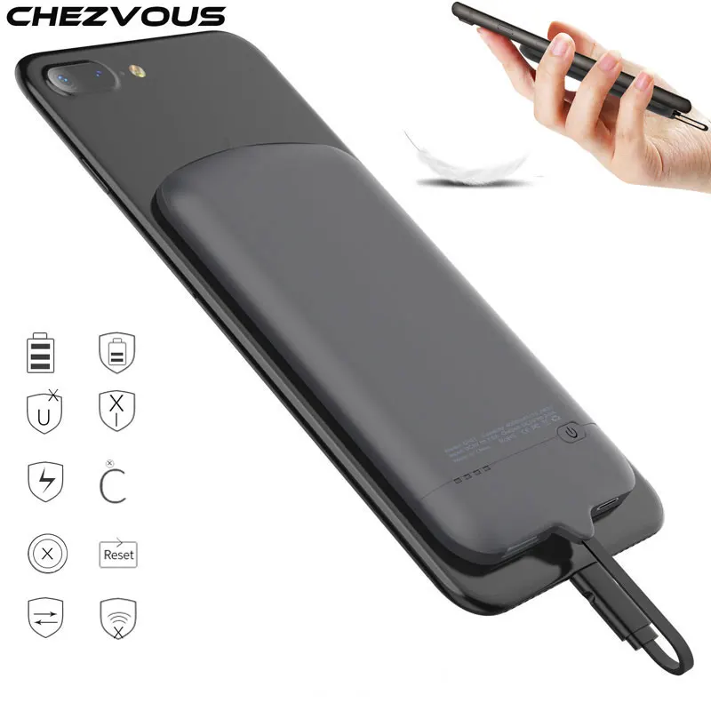 

New Battery Case for Samsung Series/Android Power Bank Charging Case for Samsung S8 S8Plus S7 S6 S5 S4 4000mAh Nano Adsorption