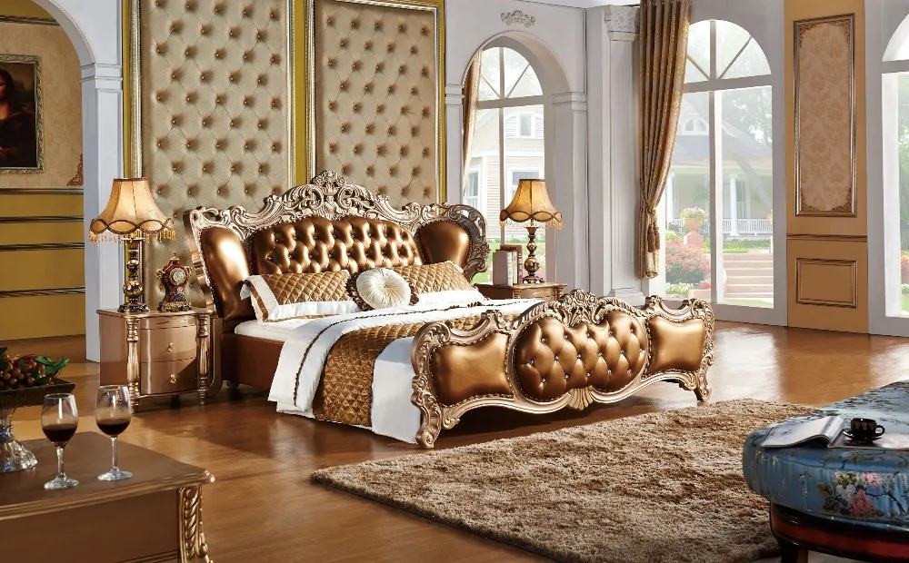 Online kaufen groÃhandel leder schlafzimmer möbel aus china ...