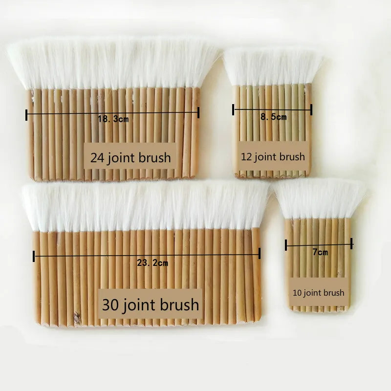 12 Bamboo Handles A# 2PCS 3.35-inch Bamboo Handle Wool Paint Brush-Suitable for Paint Wall,Dust Cleaning,Ceramic & Pottery Painting and Watercolor 